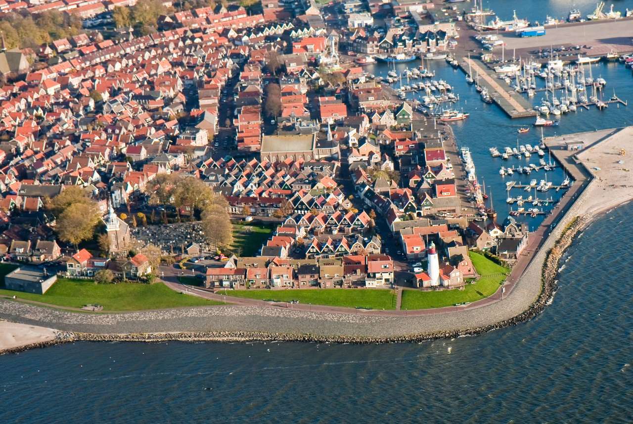 Vista da cidade de Urk (Holanda) quebra-cabeça
