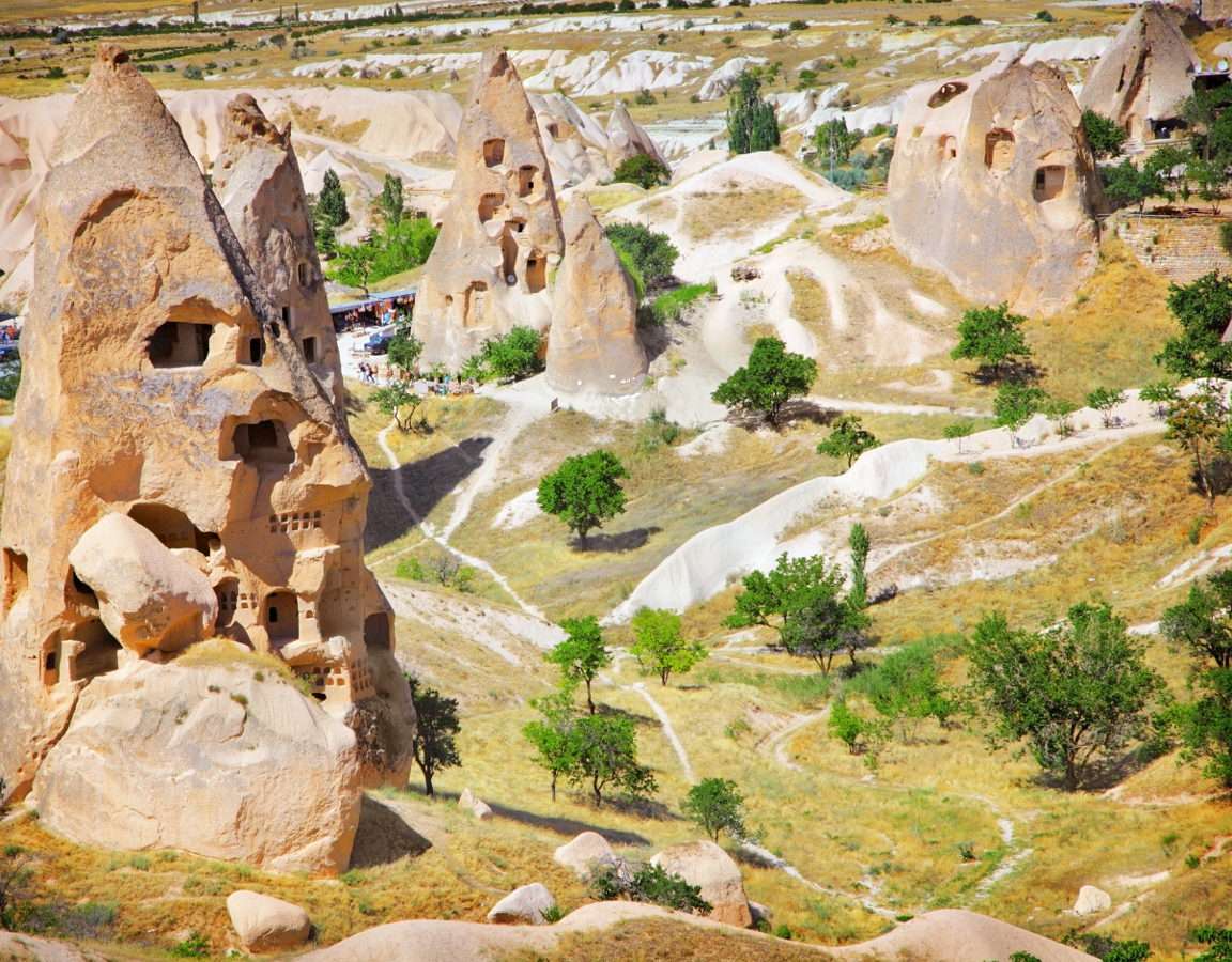 Landschaft Kappadokiens (Türkei) Online-Puzzle vom Foto