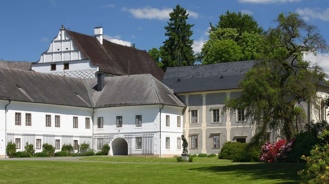 Palast in Velké Losiny (Tschechische Republik) Online-Puzzle vom Foto