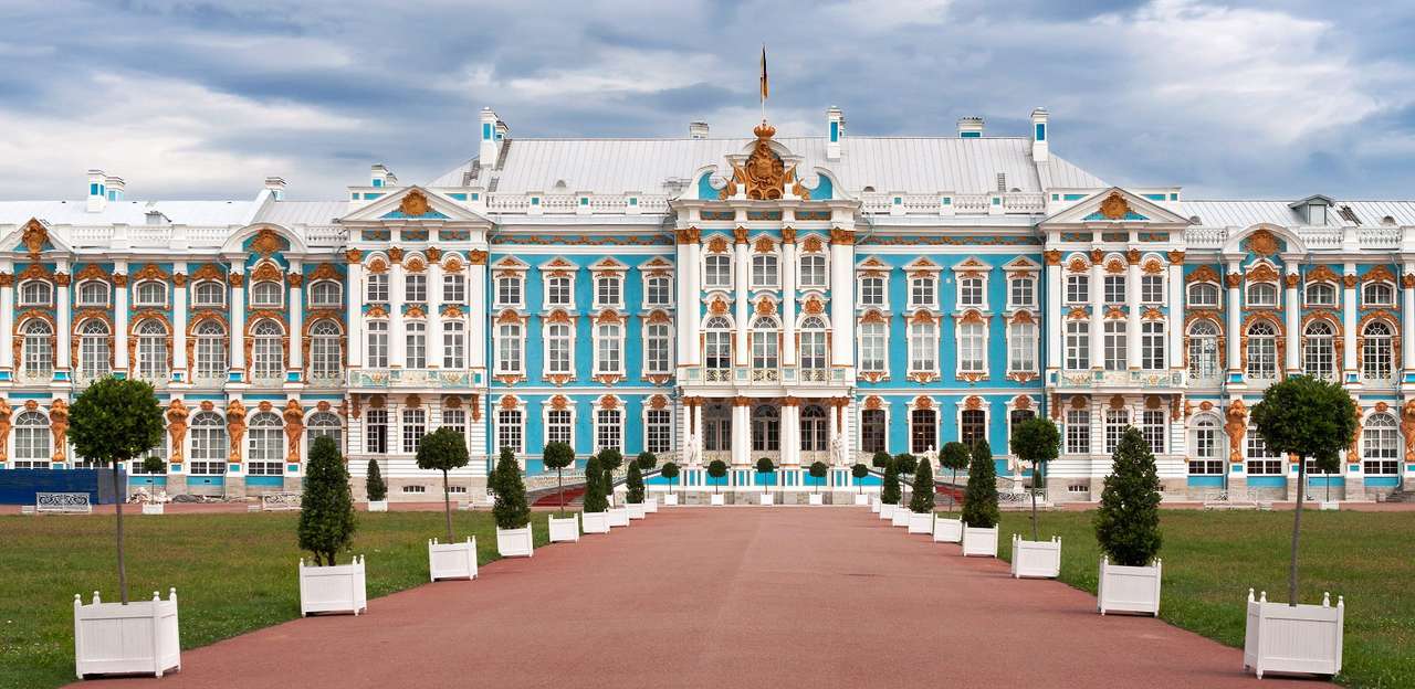 Palais Catherine à Tsarskoïe Selo (Russie) puzzle en ligne