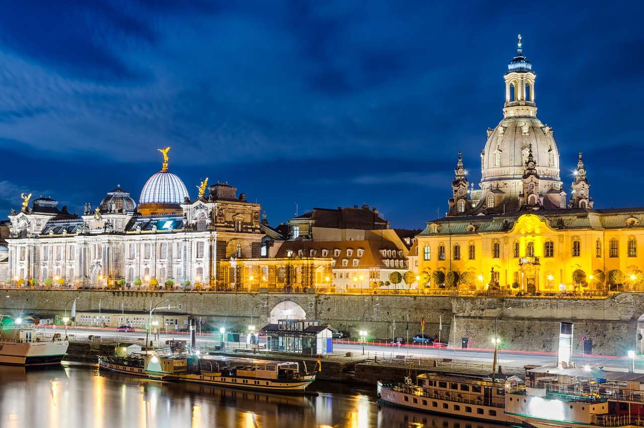 Panorama över Dresden (Tyskland) pussel online från foto