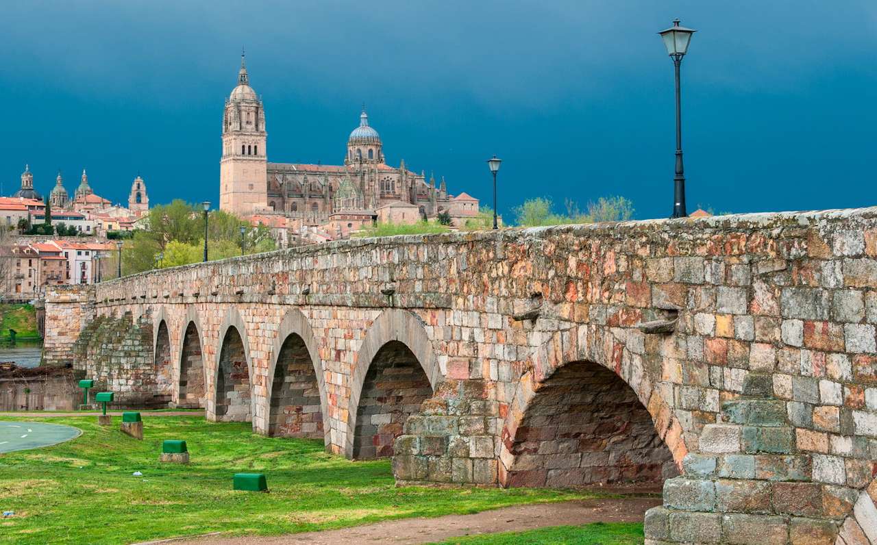 Roman bridge in Salamanca (Spain) puzzle online from photo