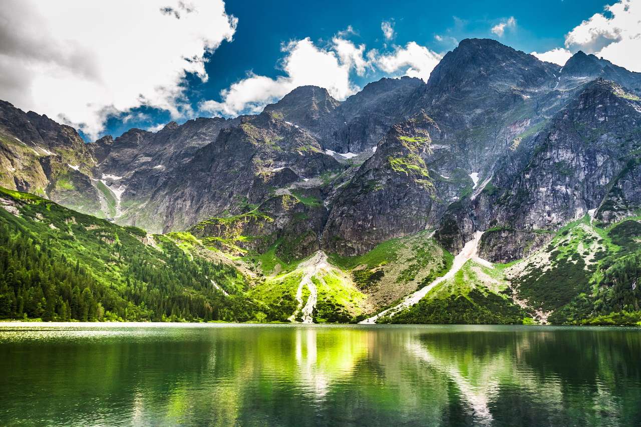 Morskie Oko in the Tatra Mountains (Poland) puzzle from photo