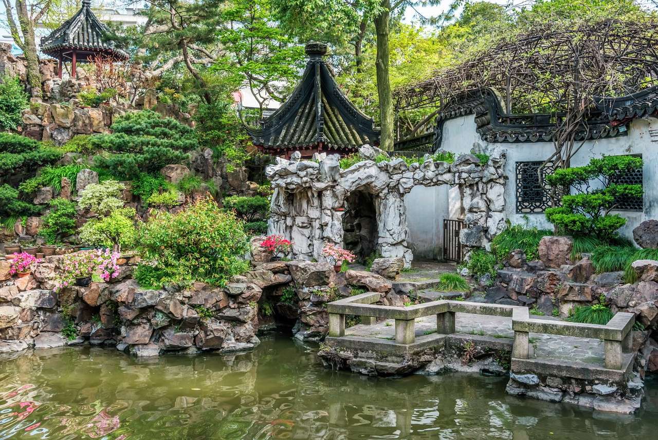 Yuyuan Garten in Shanghai (China) Puzzle vom Foto