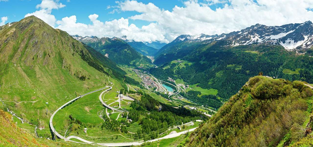 Gotthard Pass (Svájc) online puzzle