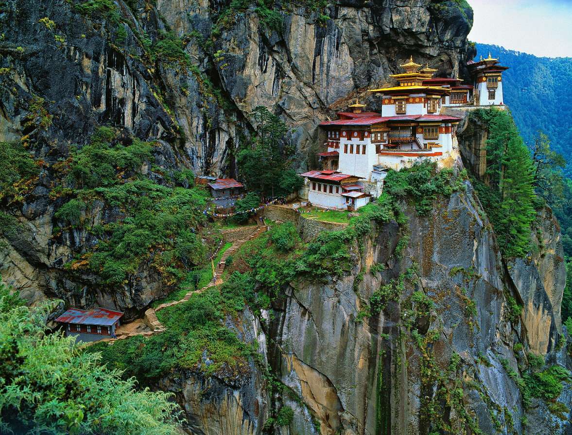 Манастирът Taktsang (Бутан) онлайн пъзел