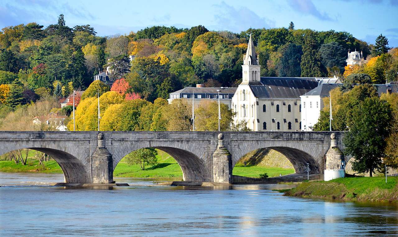 Wilson Bridge in Tours (France) puzzle online from photo