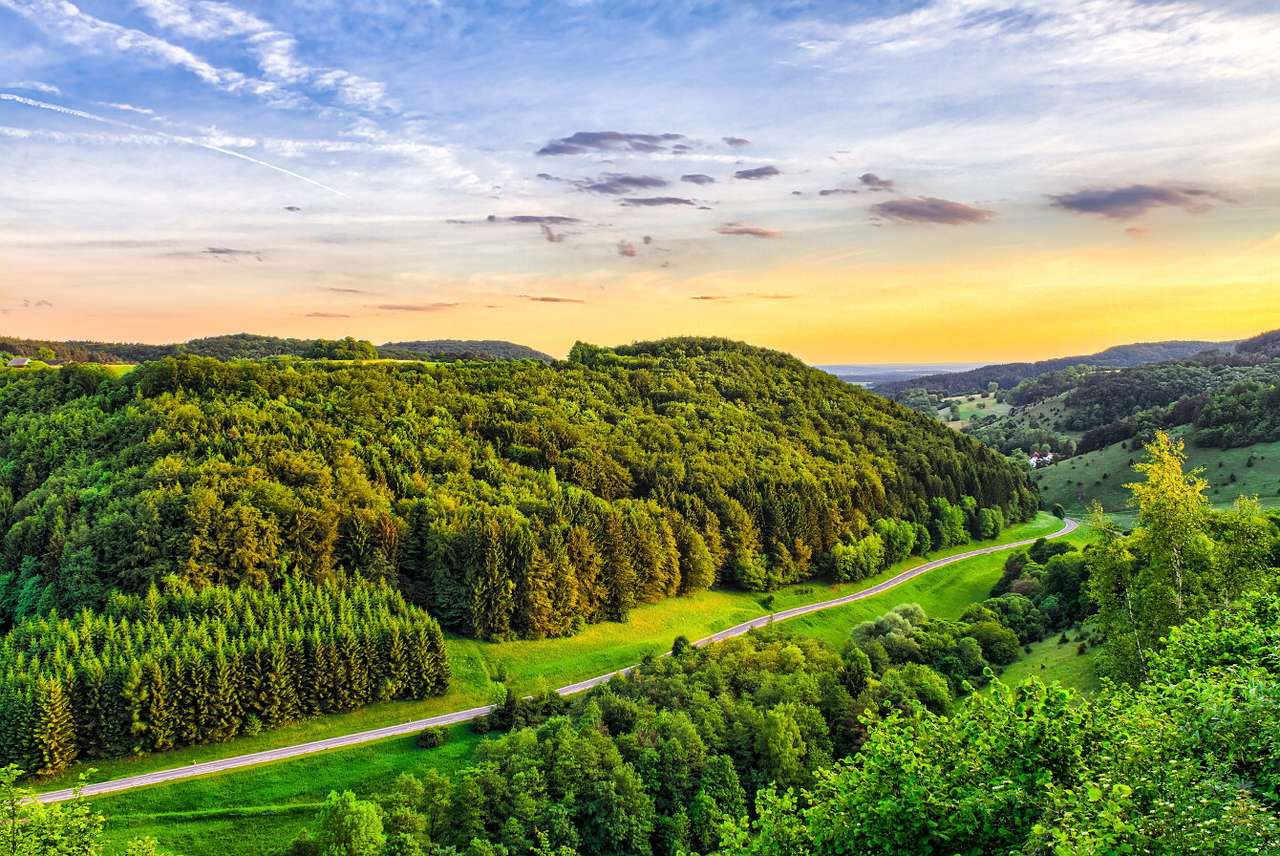 Bosque de Franconia (Alemania) puzzle online a partir de foto