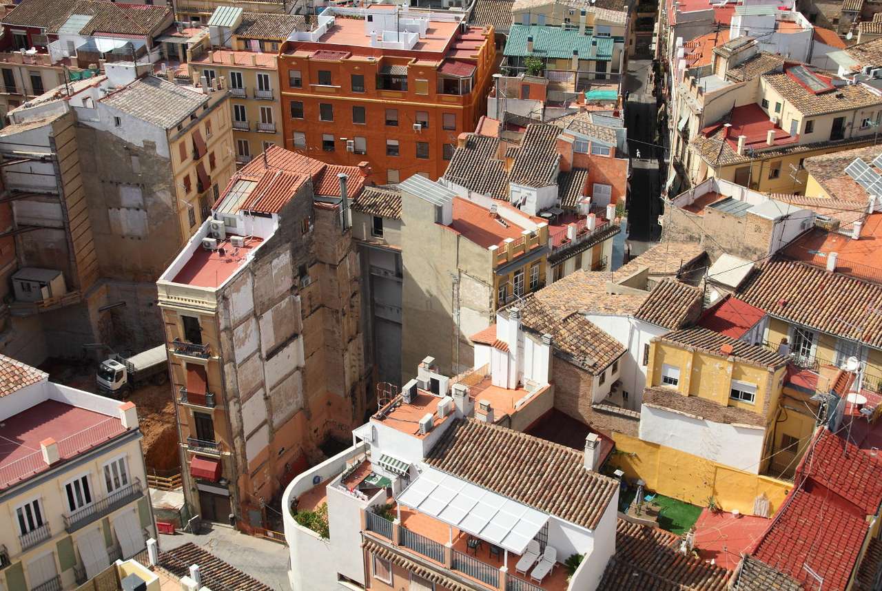 Mietshäuser in Valencia (Spanien) Online-Puzzle vom Foto