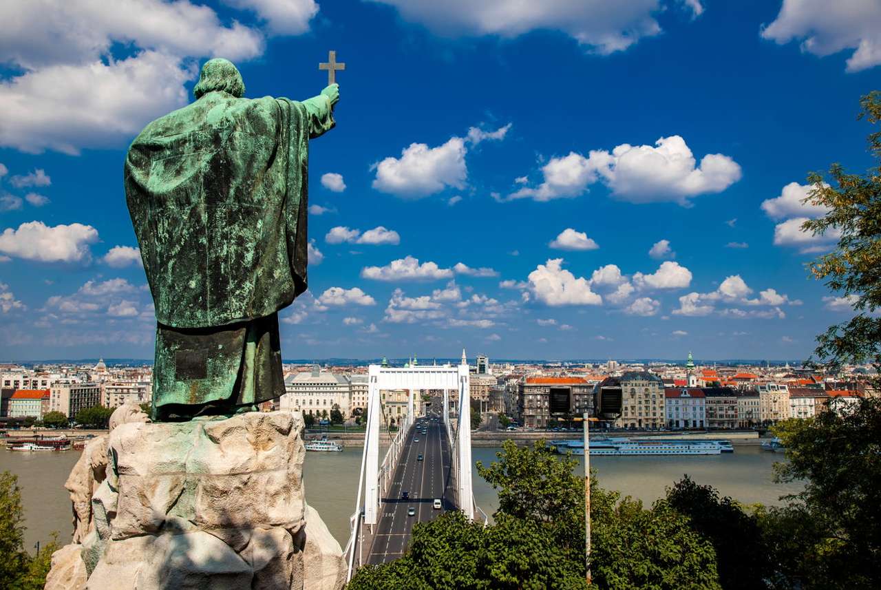 Statue de l'évêque Gellért (Hongrie) puzzle en ligne