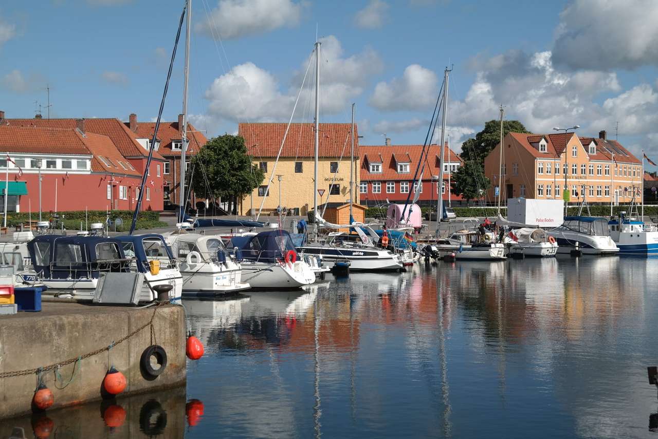 Marina în Nexø (Danemarca) puzzle online din fotografie