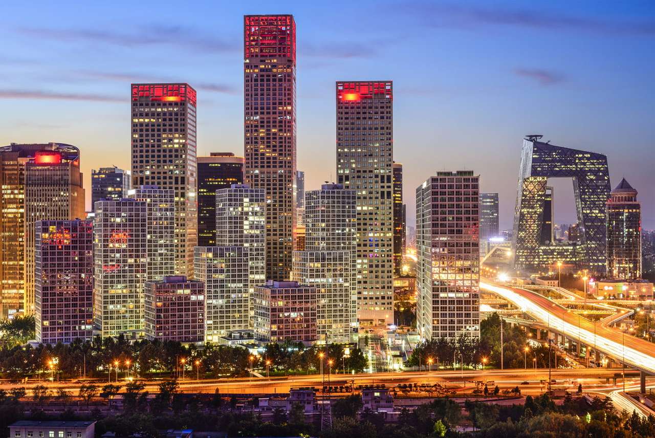 Panorama della CCTV con sede a Pechino (Cina) puzzle online