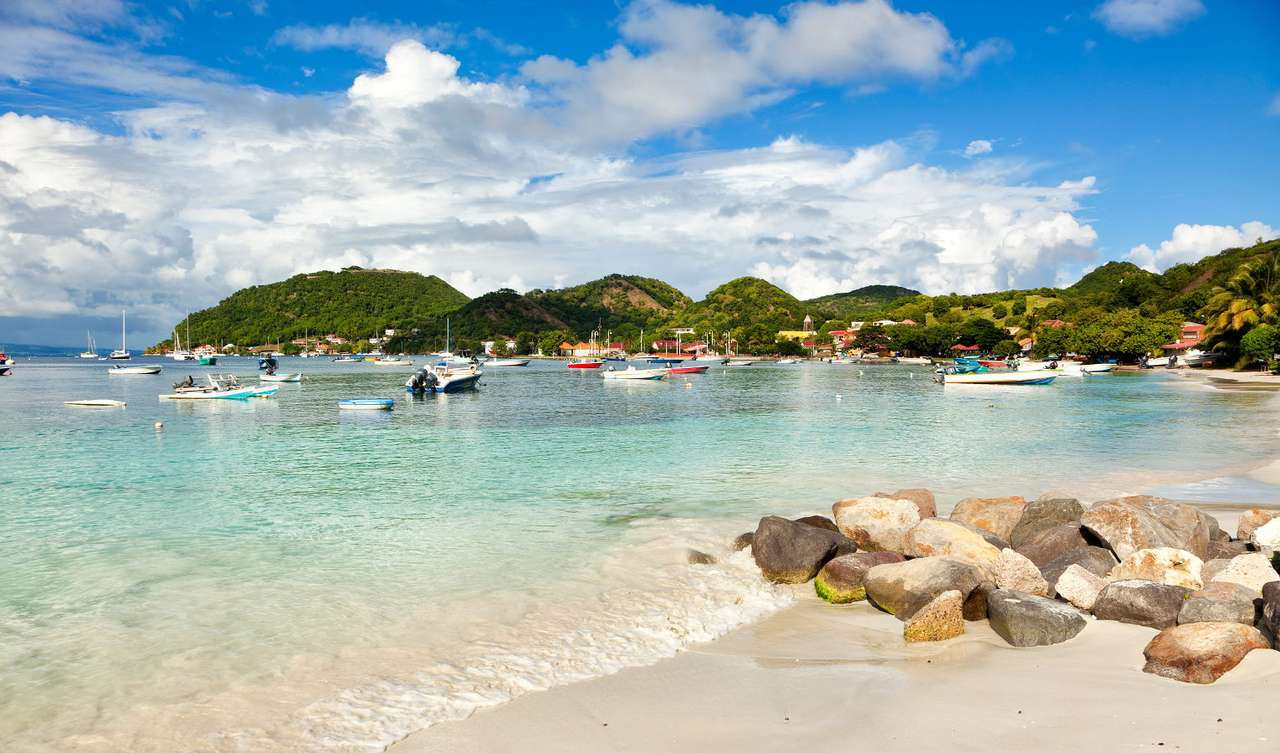 Stranden på ön Terre-de-Haut (Guadeloupe) pussel online från foto