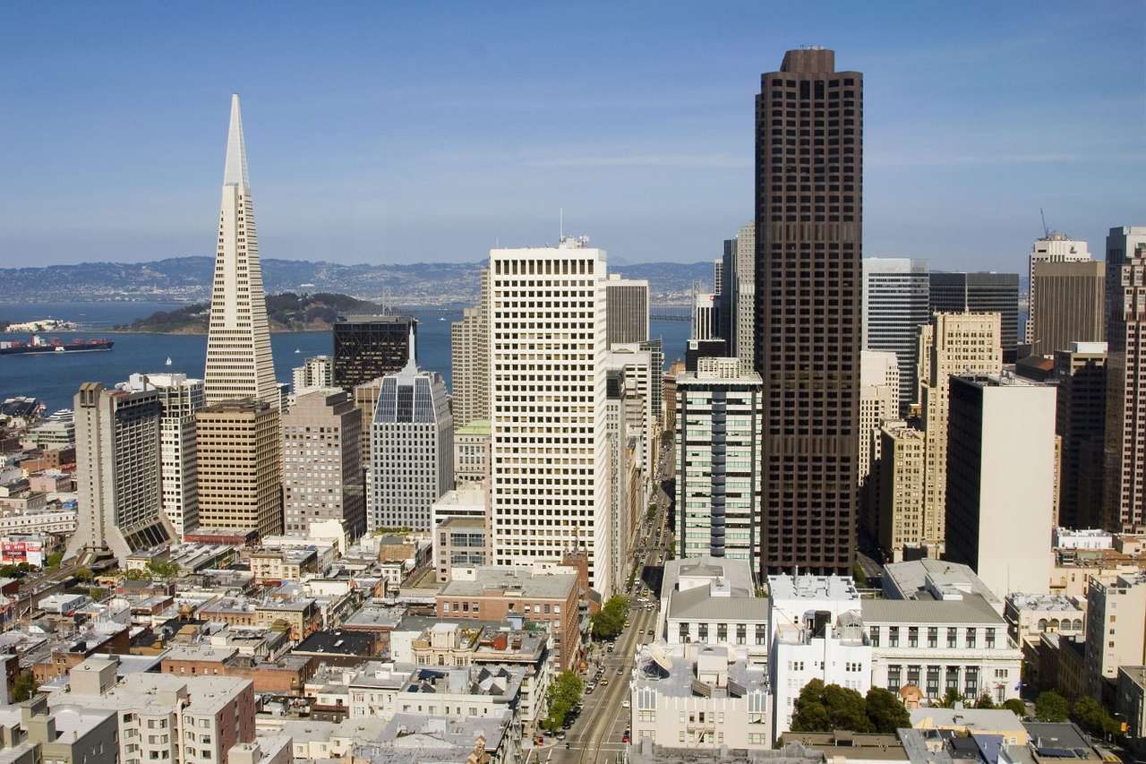 Небостъргачи в Сан Франциско (САЩ) онлайн пъзел от снимка