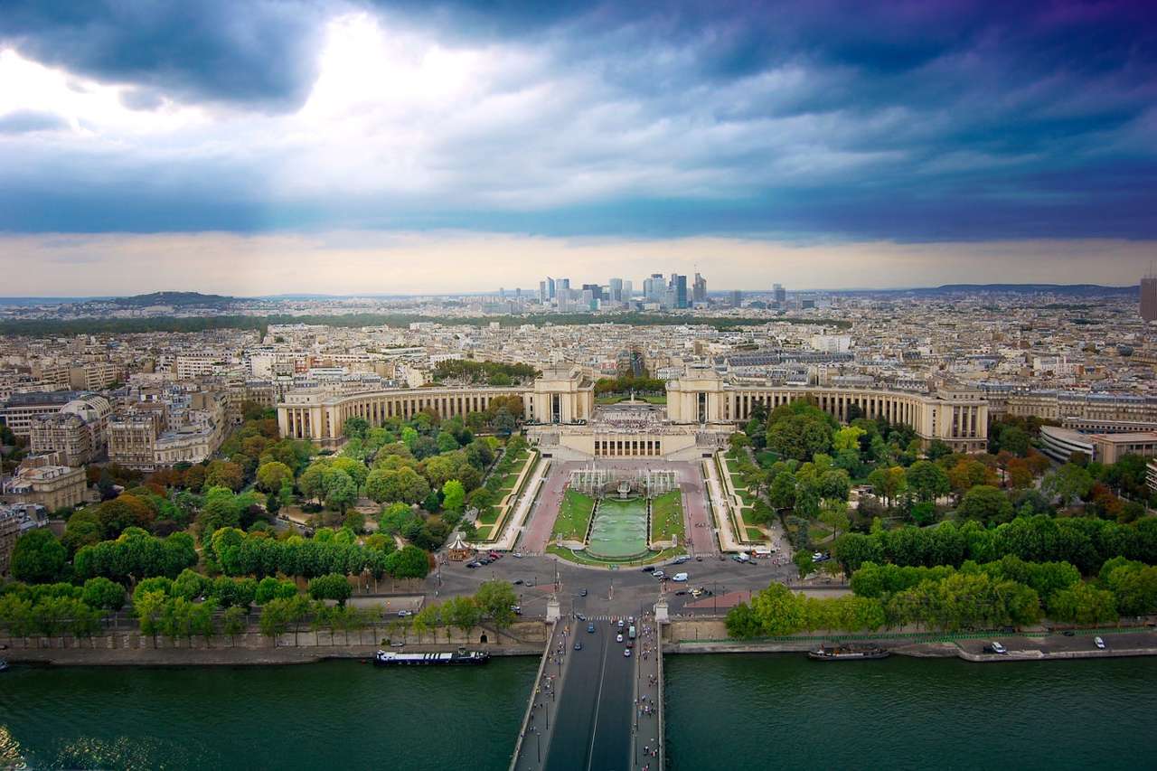 Praça do Trocadéro em Paris (França) quebra-cabeça