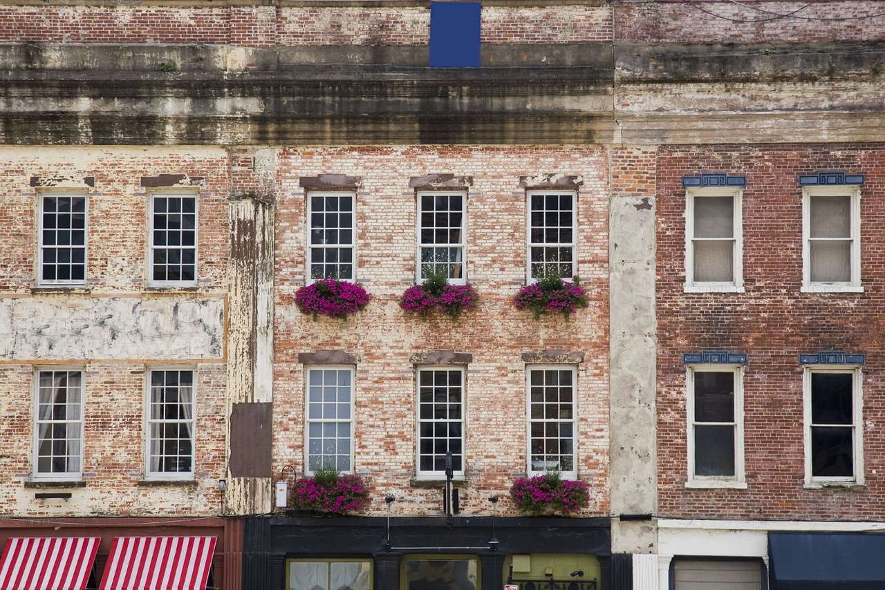 Historische Häuser in Savannah (USA) Online-Puzzle