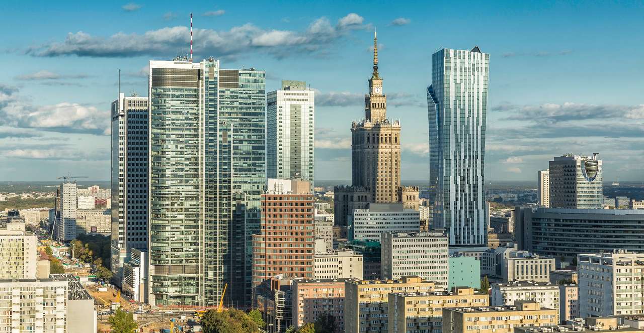 O centro de Varsóvia (Polônia) puzzle online