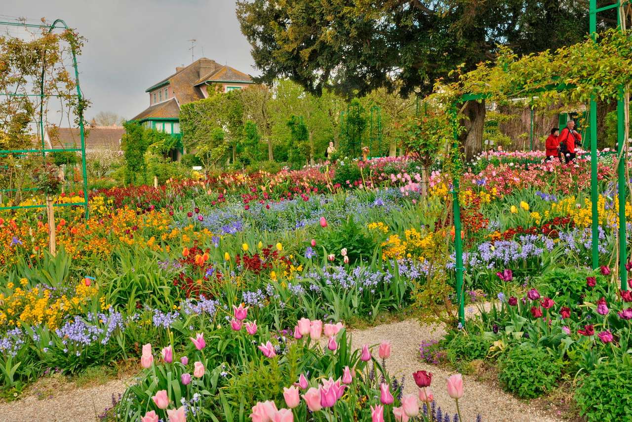 Monets Haus in Giverny (Frankreich) Online-Puzzle