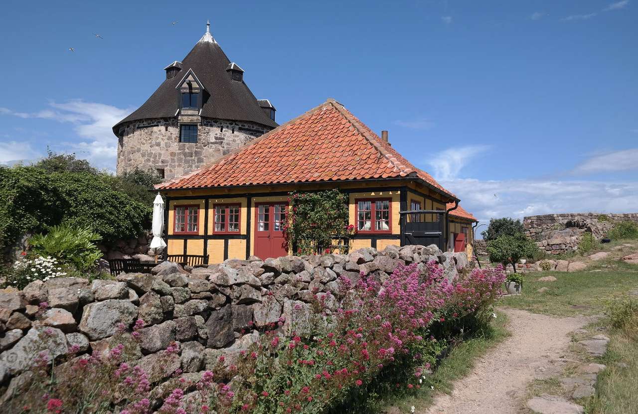 Hus på Frederiksø (Danmark) pussel online från foto