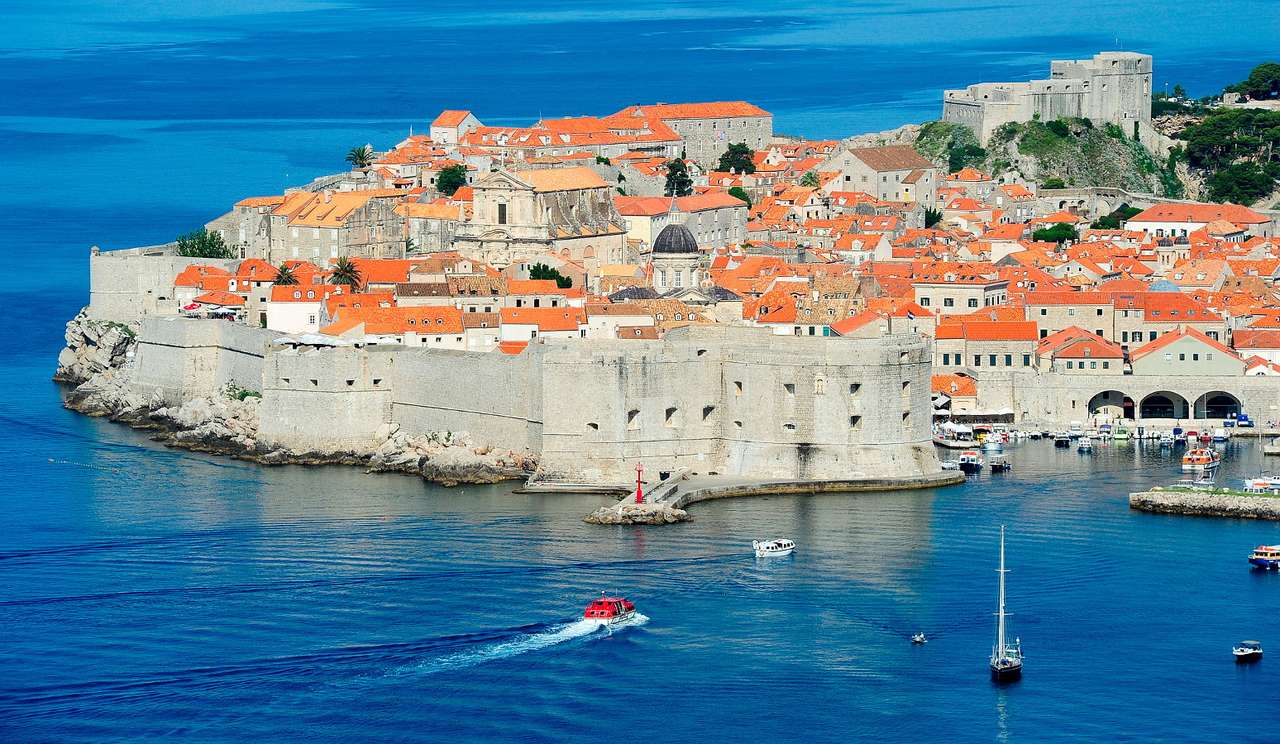 Vieille ville de Dubrovnik (Croatie) puzzle en ligne à partir d'une photo