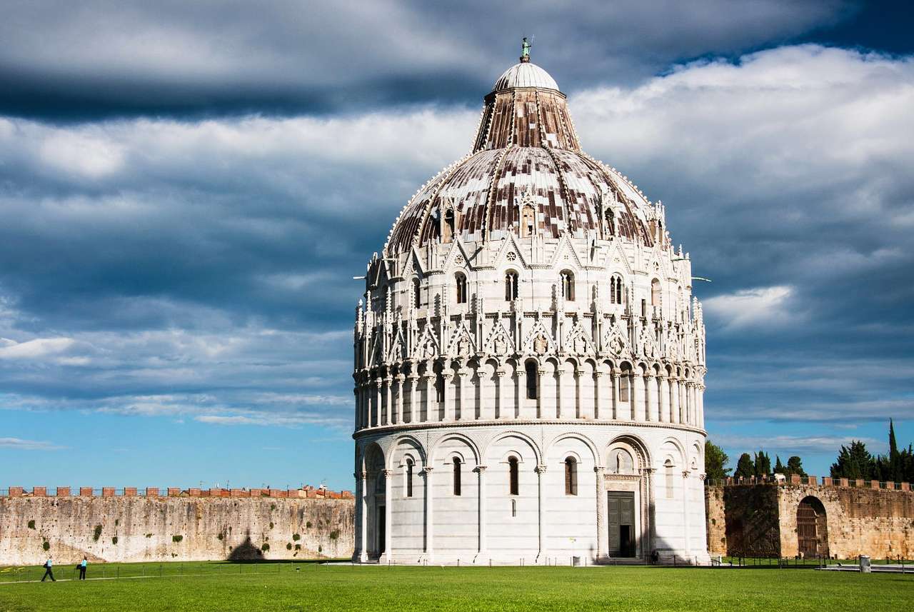 Baptisterio de San Juan en Pisa (Italia) puzzle online a partir de foto