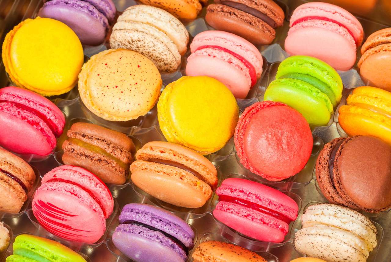 French macarons puzzle online from photo