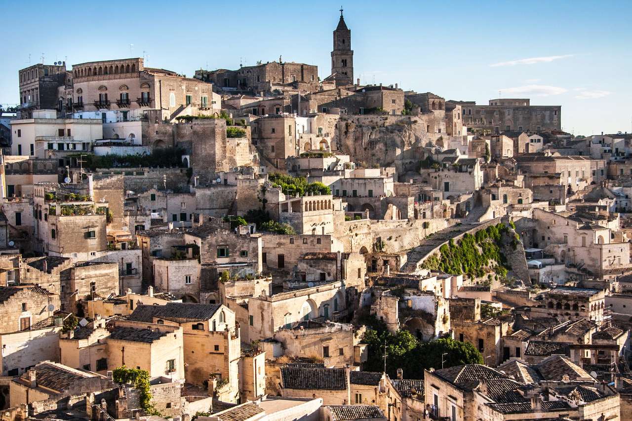 Antiga cidade de Matera (Itália) puzzle online a partir de fotografia