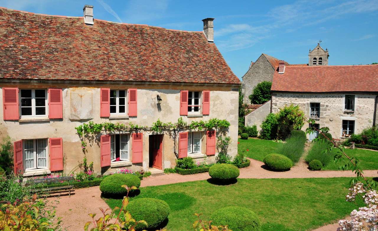 Landhuizen in Wy-dit-Joli-Village (Frankrijk) online puzzel