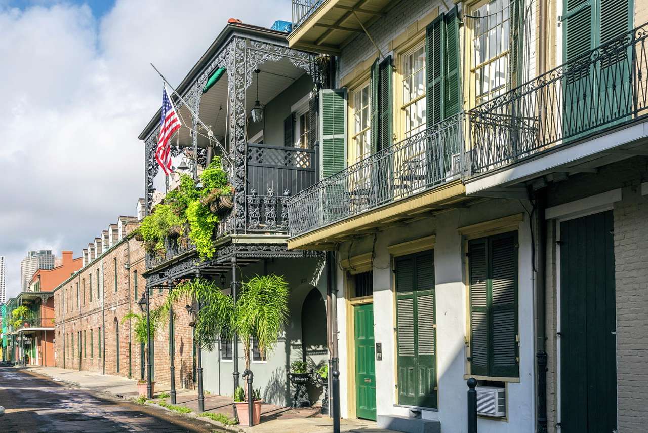 Francouzská čtvrť v New Orleans (USA) online puzzle