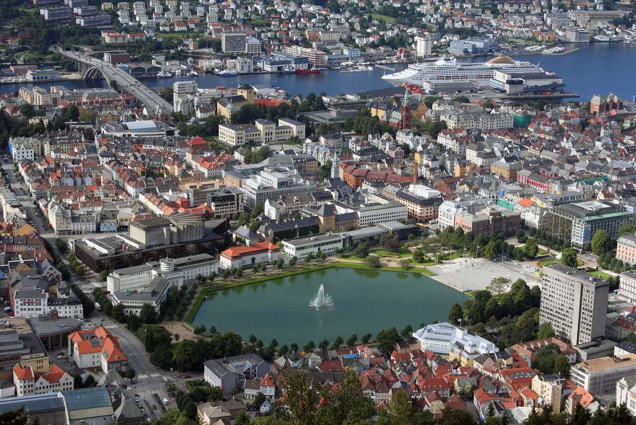 Bergen (Norsko) online puzzle