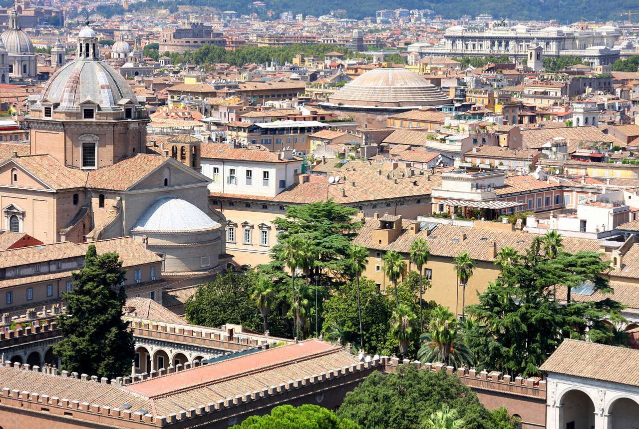 Панорама Рима (Италия) онлайн-пазл