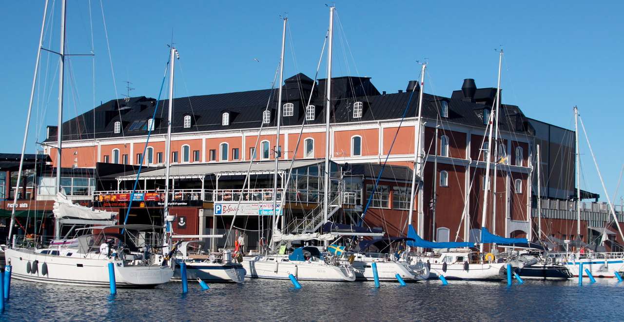 Marina in Kalmar (Schweden) Online-Puzzle