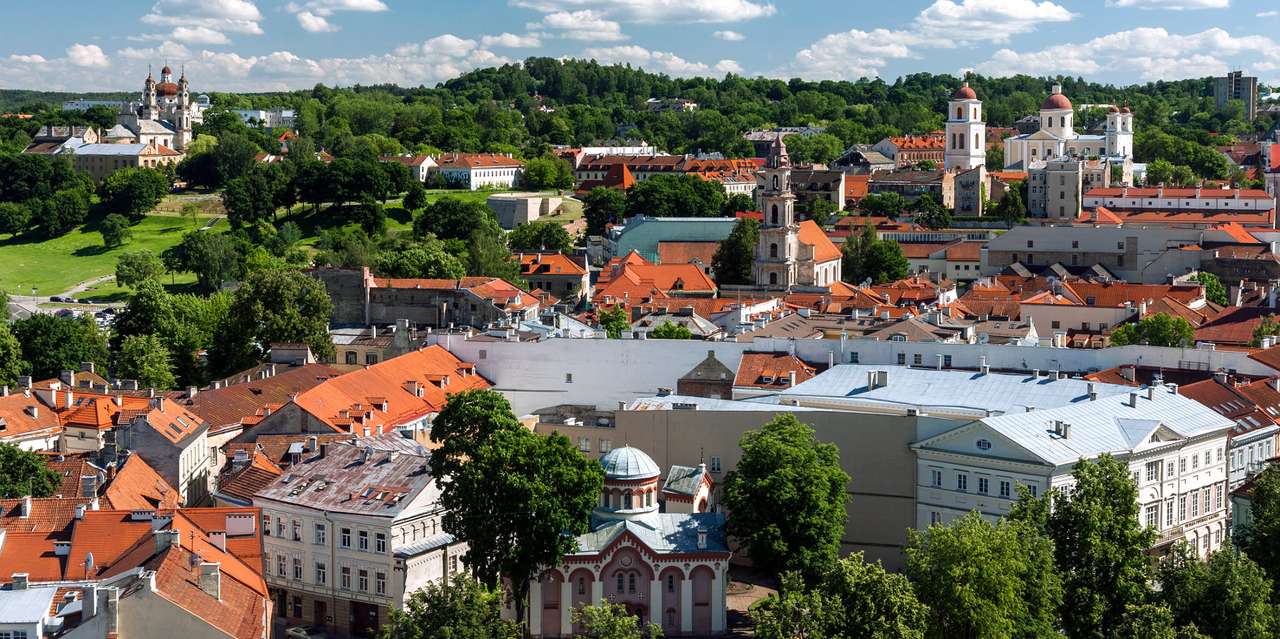 Gamla stan i Vilnius (Litauen) Pussel online