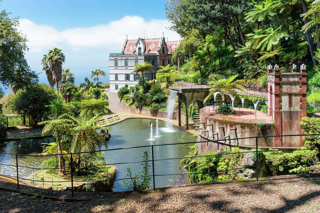 Monte Palace tropiska trädgård på Madeira (Portugal) pussel online från foto