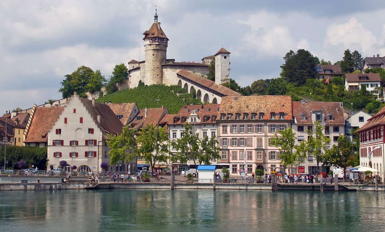 Stad Schaffhausen (Schweiz) pussel online från foto