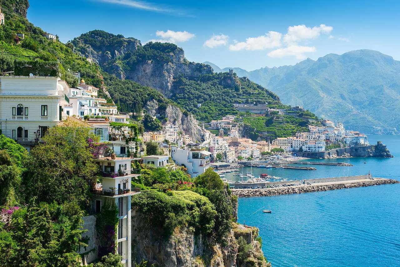 Küste von Amalfi (Italien) Online-Puzzle vom Foto