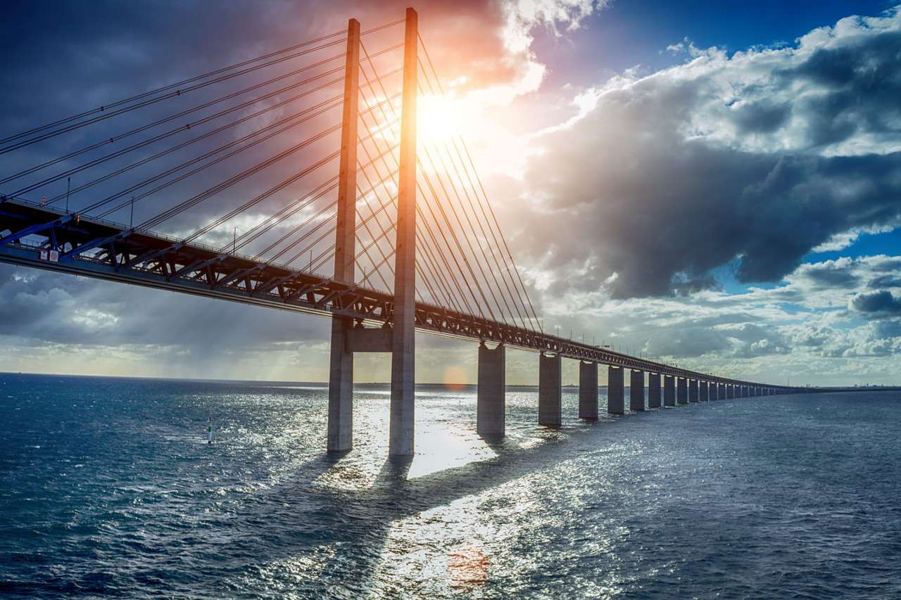 Öresundbrücke (Dänemark / Schweden) Online-Puzzle