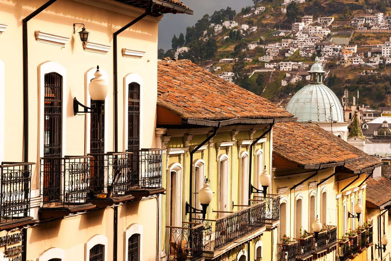 Bâtiments historiques à Quito (Équateur) puzzle en ligne