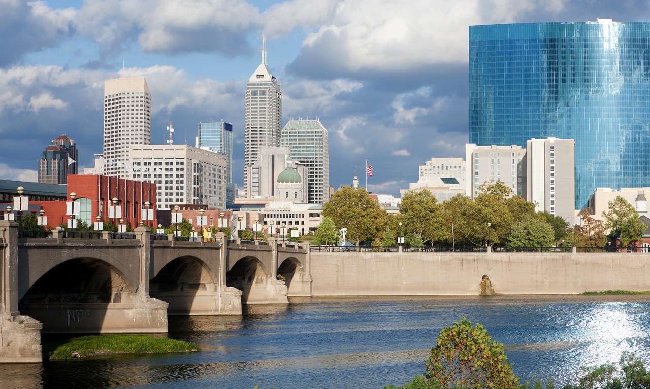Panorama von Indianapolis (USA) Online-Puzzle