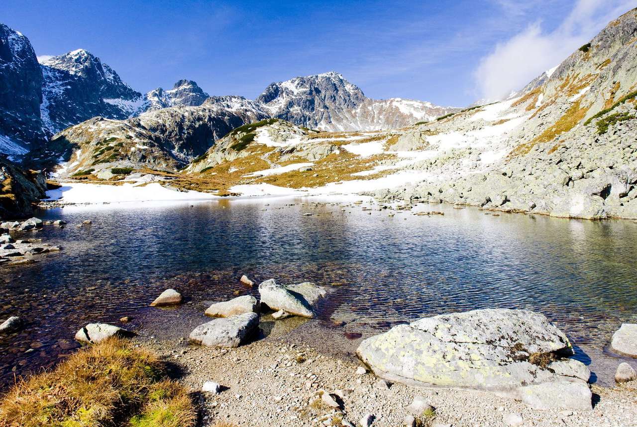 Sjöar i höga Tatra (Slovakien) Pussel online