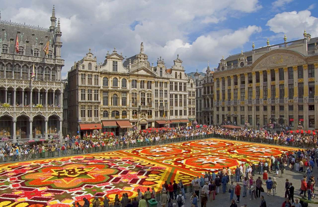Цветен килим в Брюксел (Белгия) онлайн пъзел