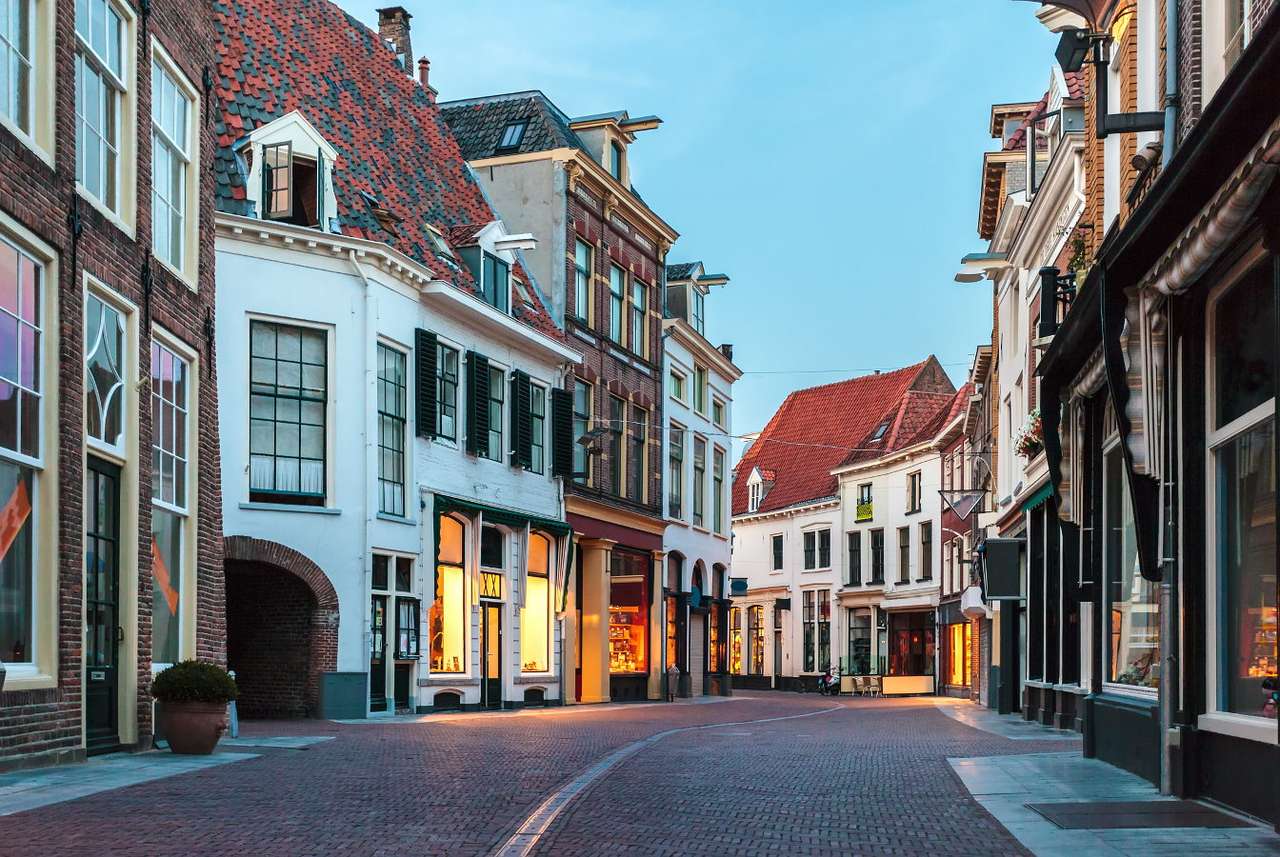 Straße in Zutphen (Holland) Online-Puzzle vom Foto