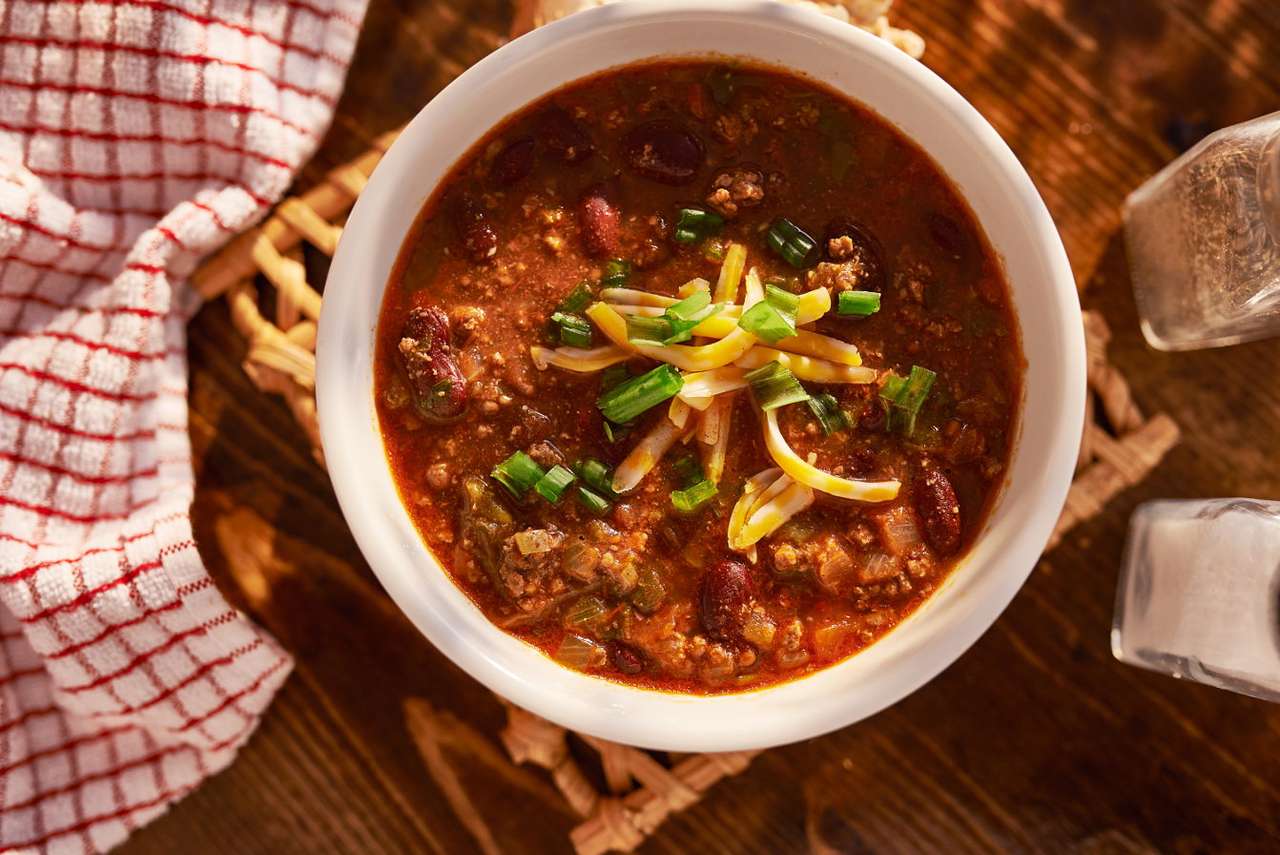Chili with cheese and chives online puzzle