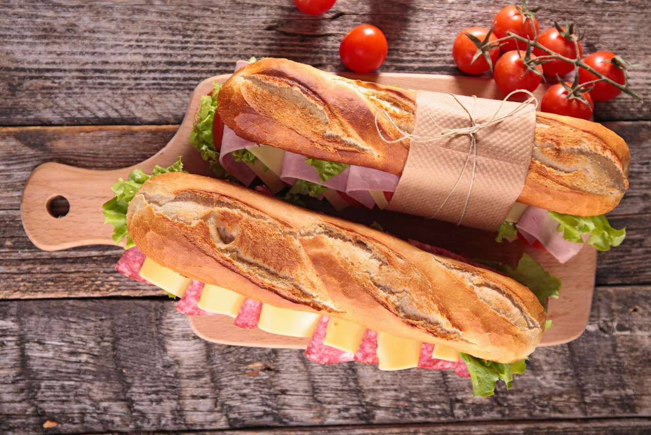 Sandwich puzzle online from photo