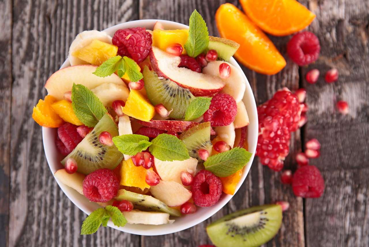 Fruit salad puzzle online from photo