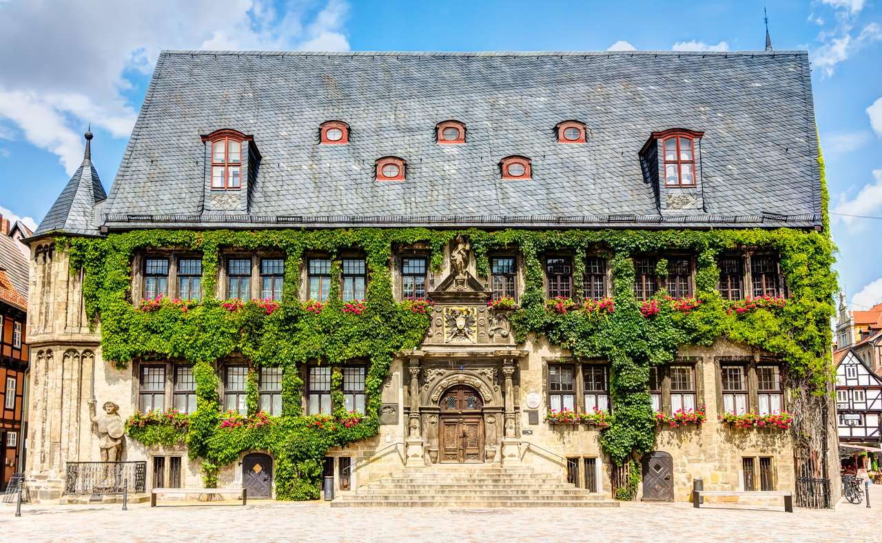 Stadshuset i Quedlinburg (Tyskland) Pussel online