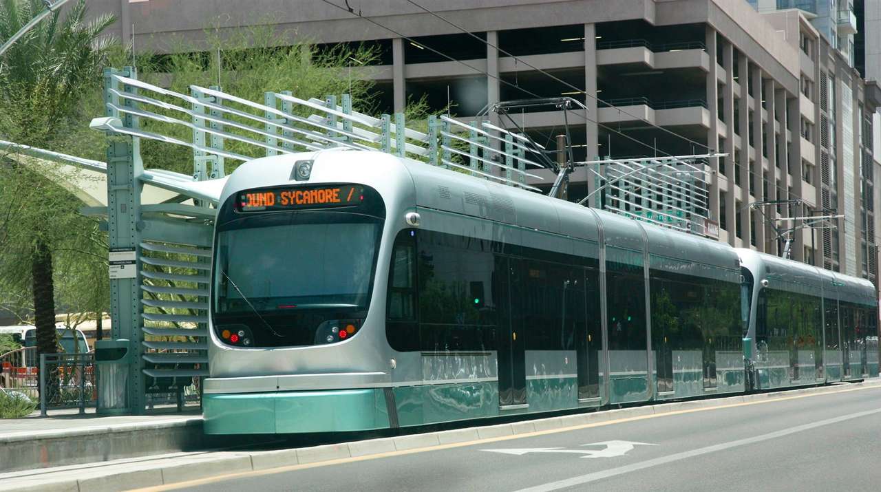 Трамвай във Феникс (САЩ) онлайн пъзел