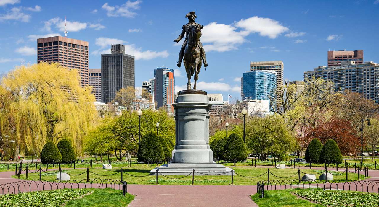 George Washington monument in Boston (VS) online puzzel