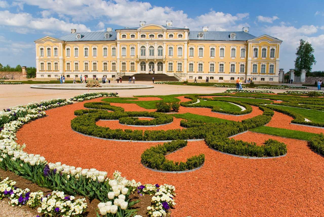 Дворецът Rundāle (Латвия) онлайн пъзел от снимка