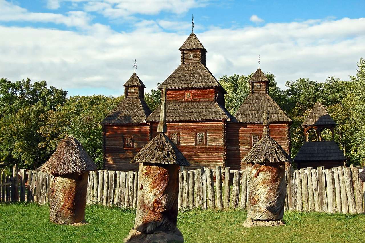 Musée en plein air Pirogovo à Kiev (Ukraine) puzzle en ligne à partir d'une photo